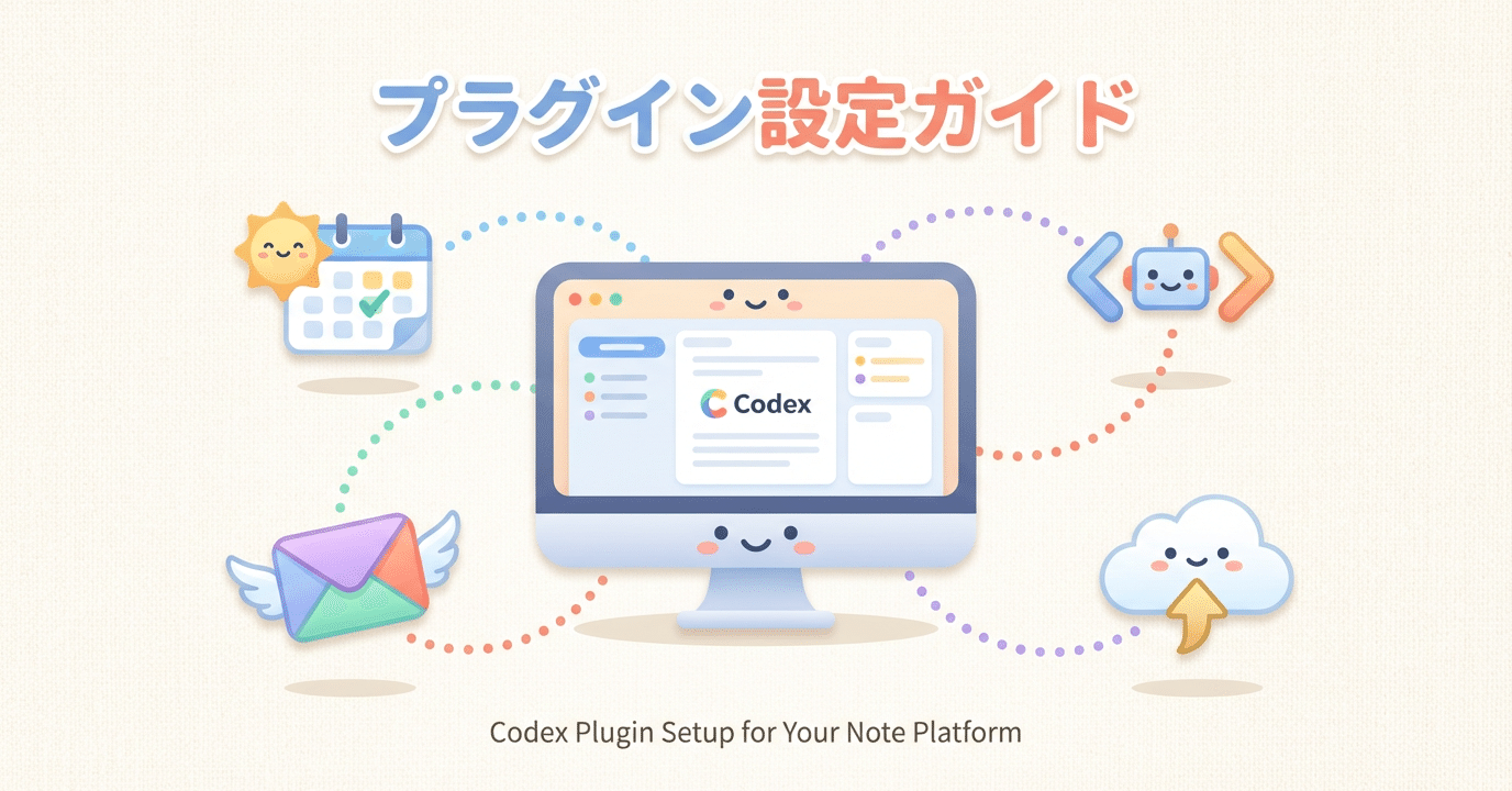 Codex AppにPluginが追加されたので試してみる(note サムネイル)