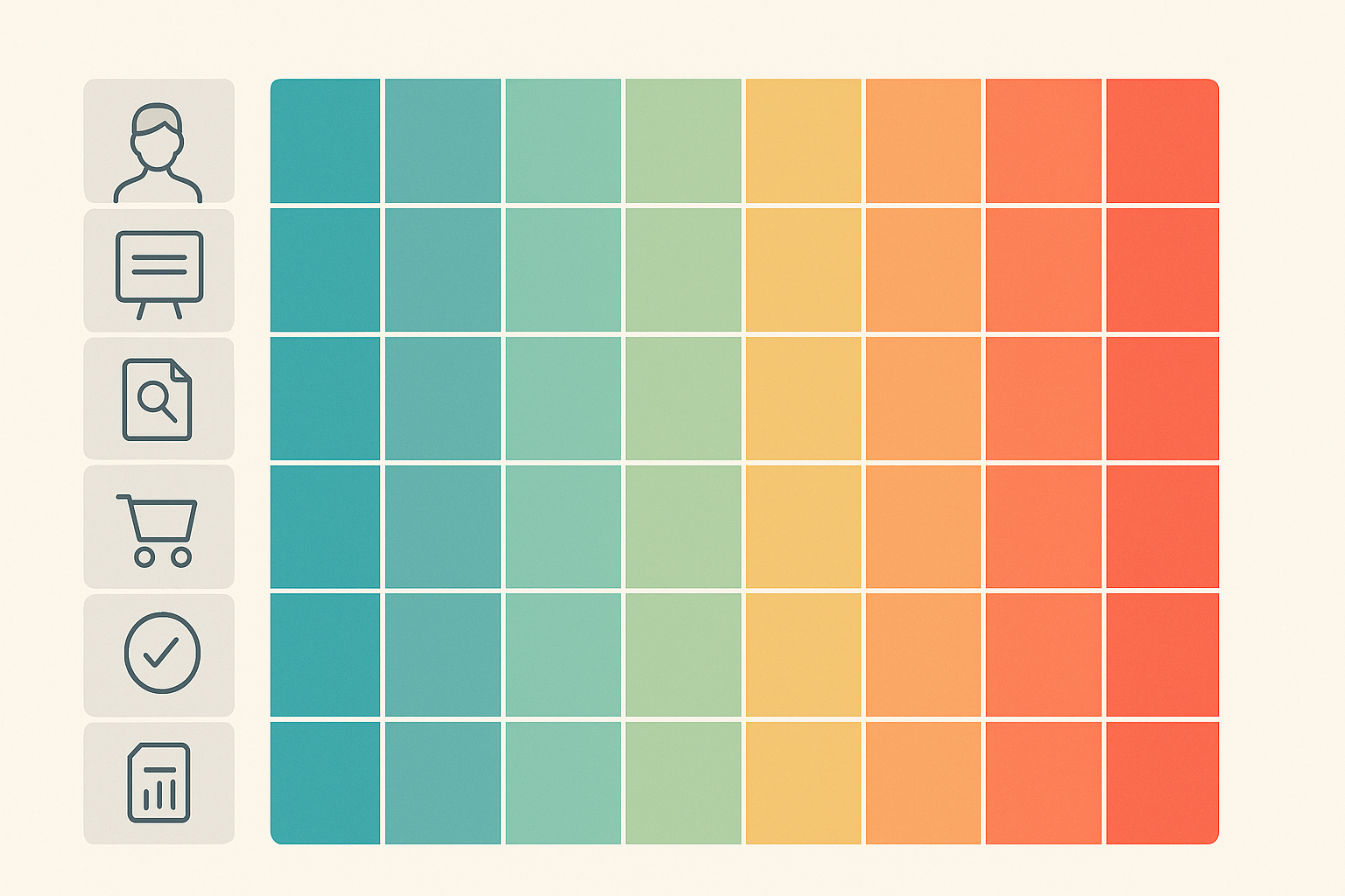 Heatmap of AI suitability across common business tasks