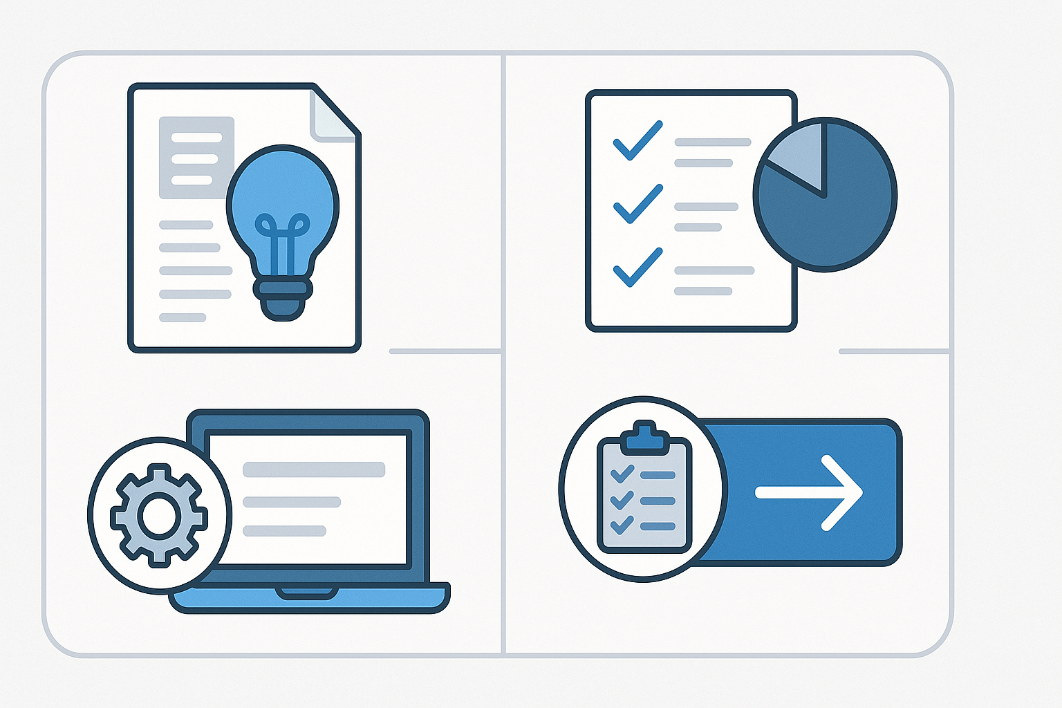 Summary infographic of key takeaways and next steps for best ai writing tools