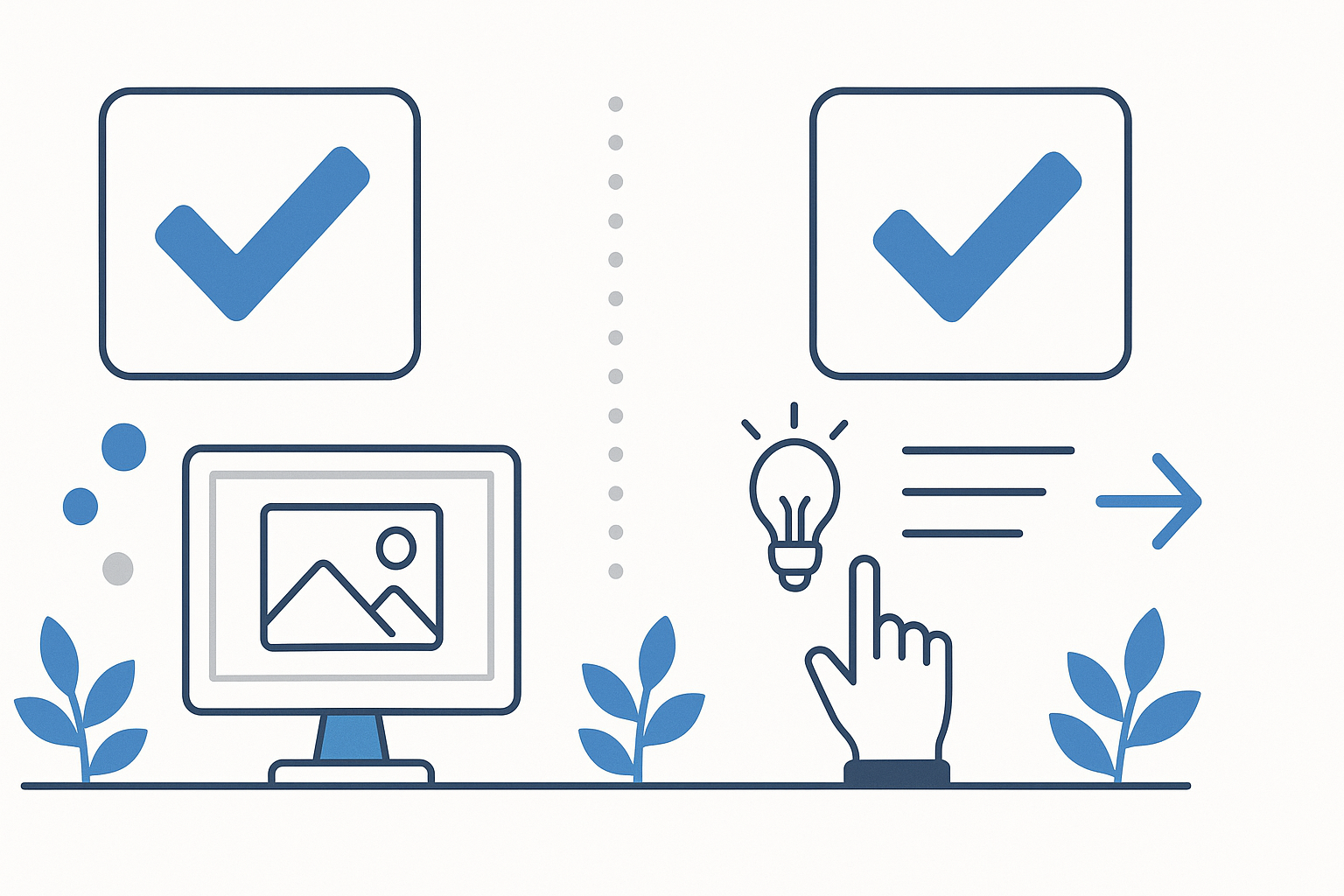 Summary infographic of key takeaways and next steps for best free ai image generators