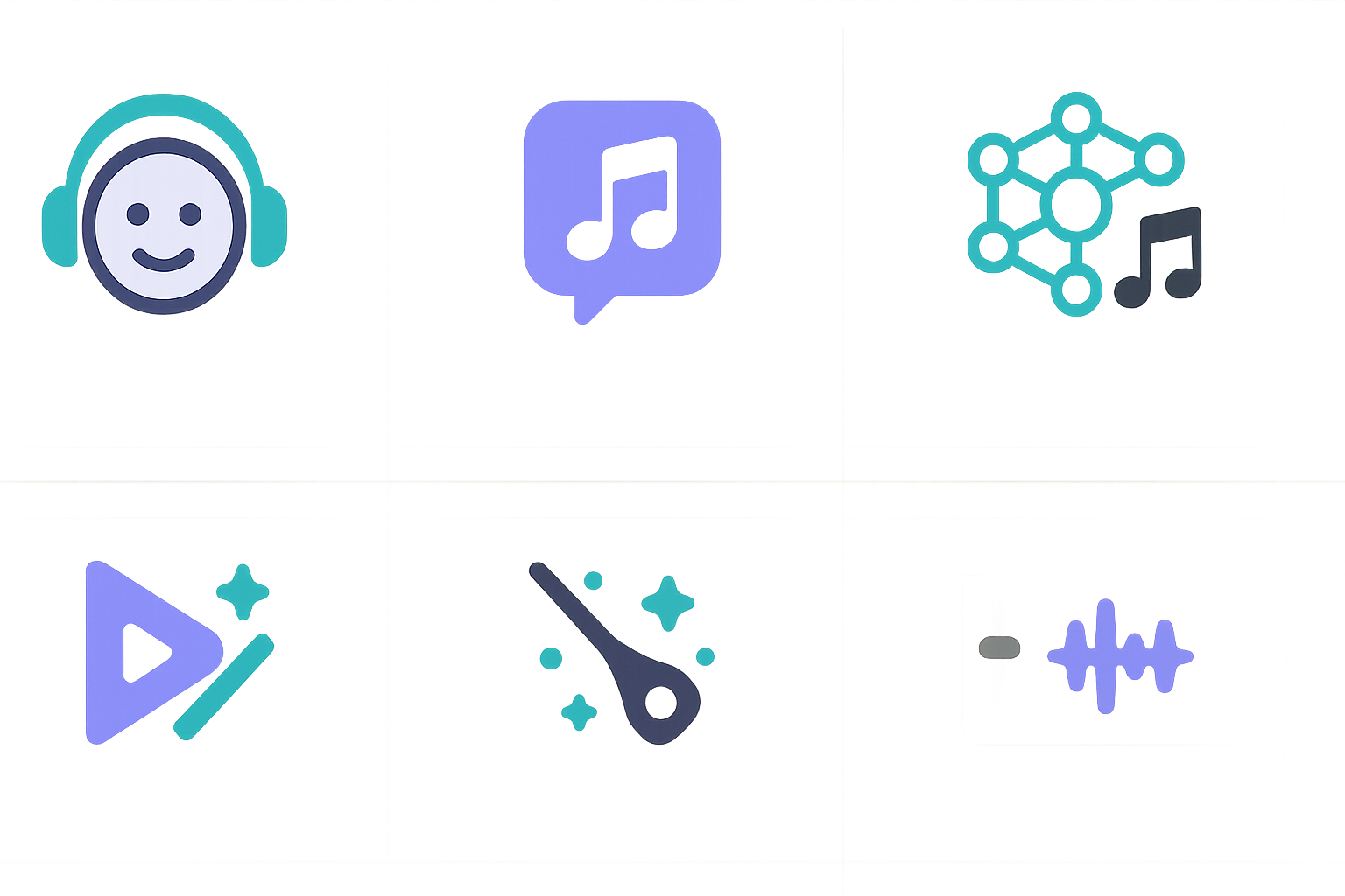 UI mock of text prompt to music generation screen