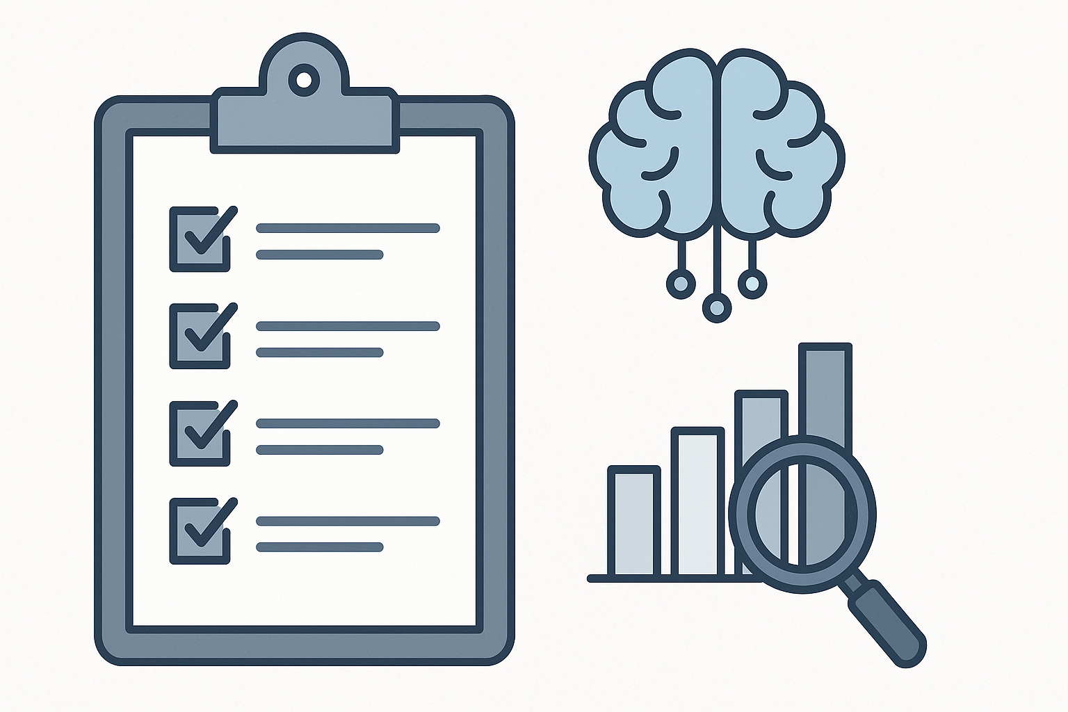 Checklist graphic for selecting AI data analysis tools