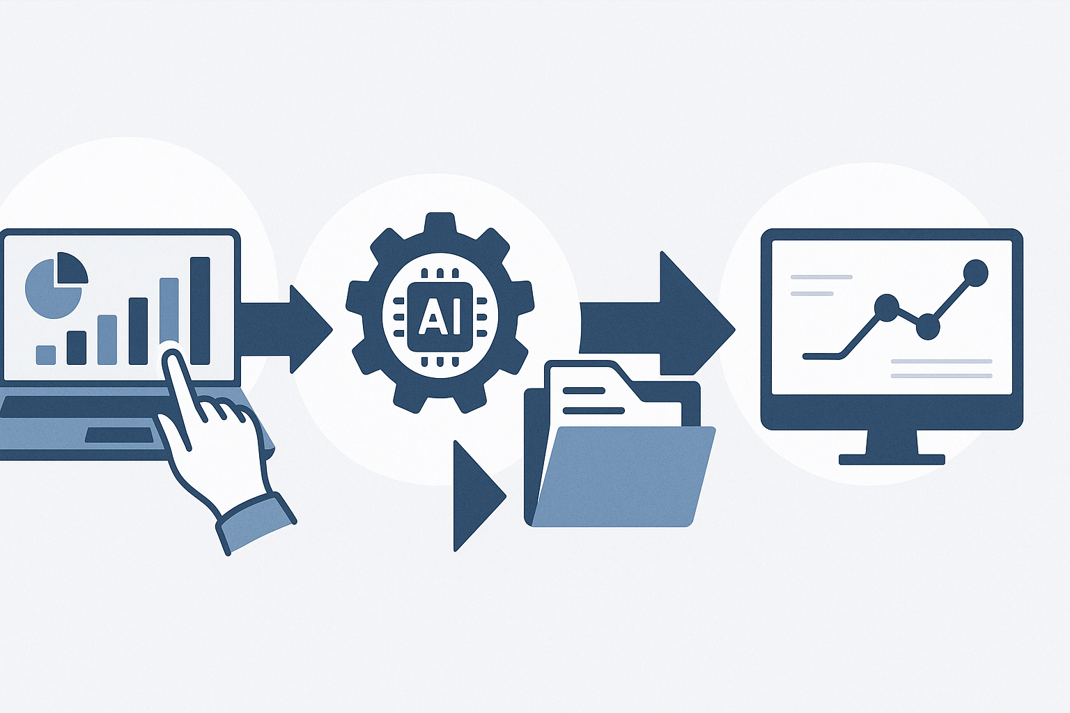 Step-by-step workflow for AI data analysis implementation