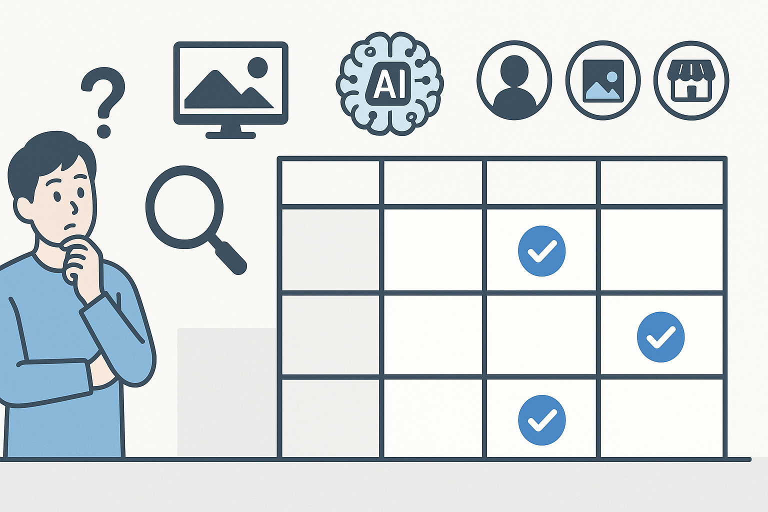 Decision matrix for selecting AI image generators by use case