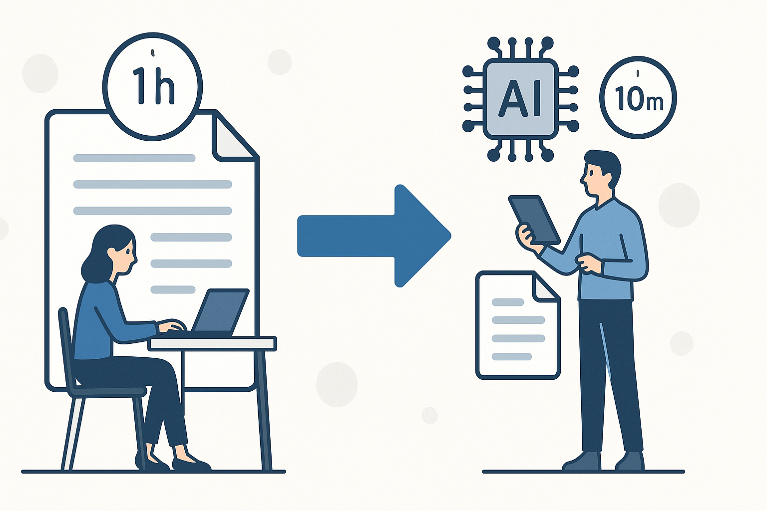 Call-to-action banner comparing time saved with AI summarizers