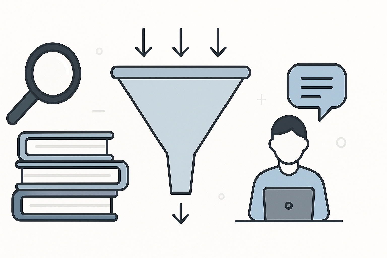 Comparison table visual for AI categories in job hunting