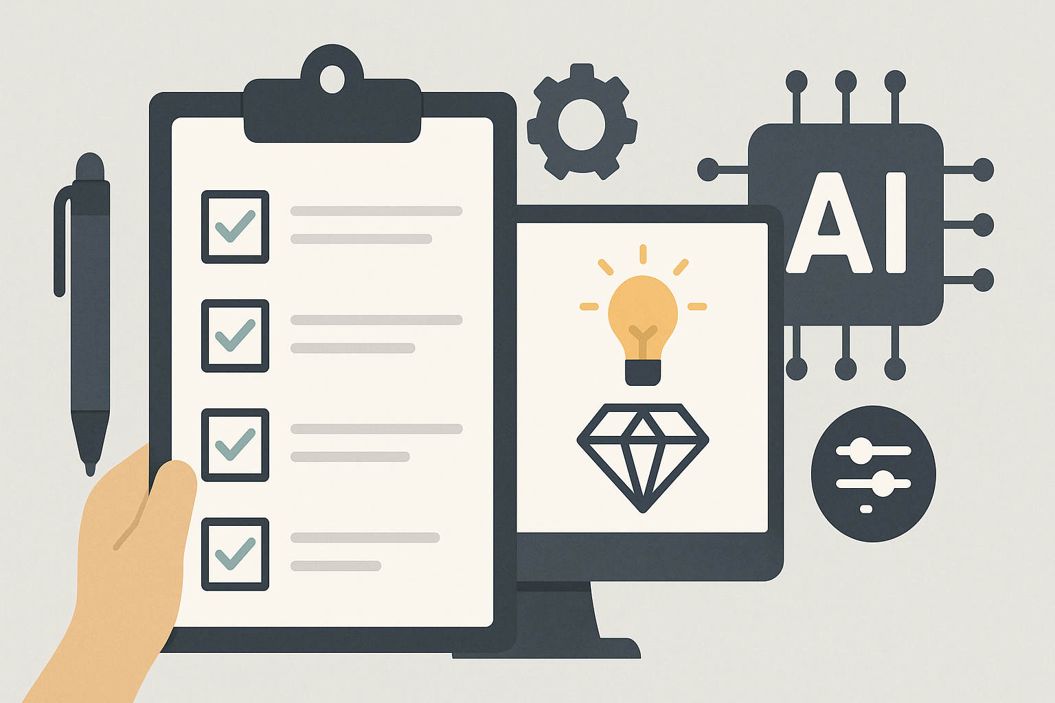 Flow diagram from prompt to logo export in 5 steps