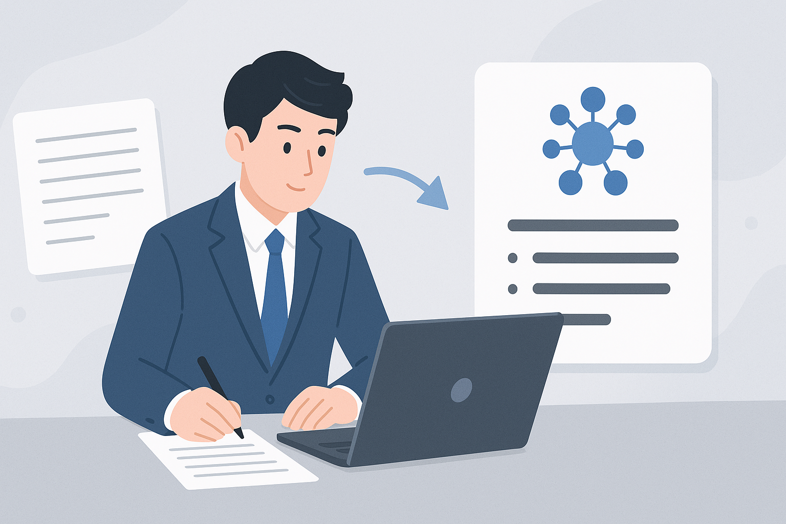 Meeting notes transformed into structured AI summary